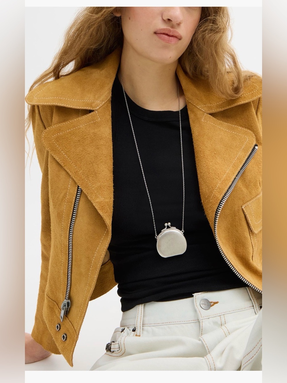 COACH Runway coin purse necklace